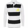 Adidas Youth L/S Rugby Junior Long Sleeve Polo Shirt - White -Club Grips Sales Store adidas youth l s rugby shirt