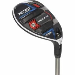 New And Used Cobra RADSpeed One Length Red/Blue/Gloss Black Demo Hybrid Golf Clubs