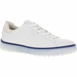 ECCO Tray Golf Shoes - White / Blue - Size: 12 (EUR 46)
