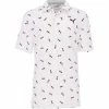 Puma Boys Cloudspun Popsi-Cool Junior Polo Shirt - Bright White / Ski Patrol -Club Grips Sales Store puma boys cloudspun popsi cool shirt