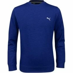 Puma Boys Cloudspun Junior Crew Sweater - Blazing Blue