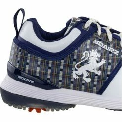 Used SQAIRZ Arrow Lion Golf Shoes - White / Tartan -Club Grips Sales Store sqairz arrow lion golf shoe 4