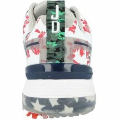 Used SQAIRZ Speed John Daly Golf Shoes - White / Red / Blue / Red - Size: 7 -Club Grips Sales Store sqairz speed john daly golf shoe 7