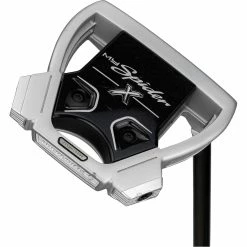 New And Used TaylorMade MySpider X Chalk Grey/White Short Slant W/T-Sightline Putter Golf Clubs -Club Grips Sales Store taylormade myspider x chalk grey white short slant w t sightline putter 2