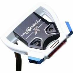 New And Used TaylorMade MySpider X White/Blue W/ Red Sightline Putter Golf Clubs -Club Grips Sales Store taylormade myspider x white blue w red sightline putter 2